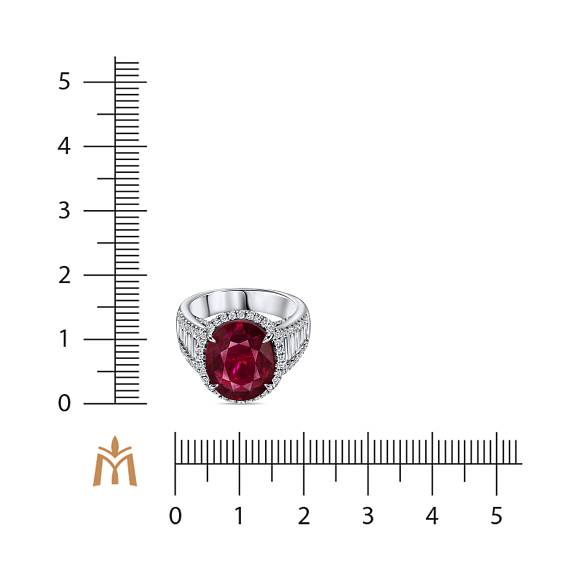 Кольцо с бриллиантами и рубеллитом R2022-SA2373R-600 - Фото 2