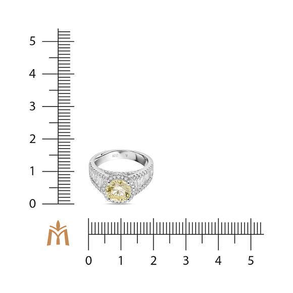 Кольцо из белого золота c бриллиантами - Фото 3