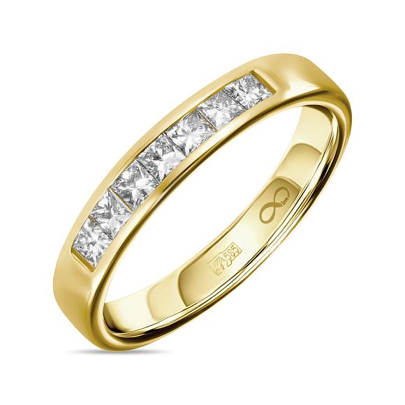 Обручальное кольцо из золота с 7 бриллиантами R01-WED-00122 - Фото 2