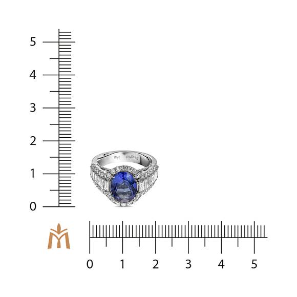 Кольцо с бриллиантами и танзанитом R2022-SA1540R-400E - Фото 4