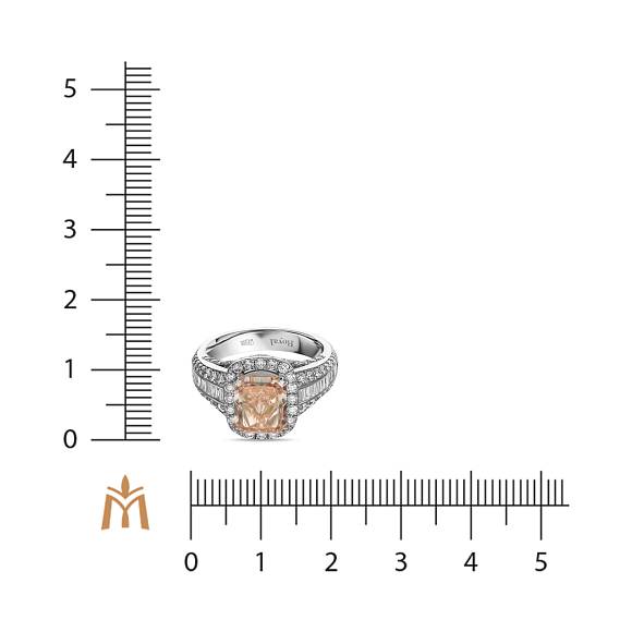 Кольцо с выращенным бриллиантом R01-MLN0555RAD - Фото 4