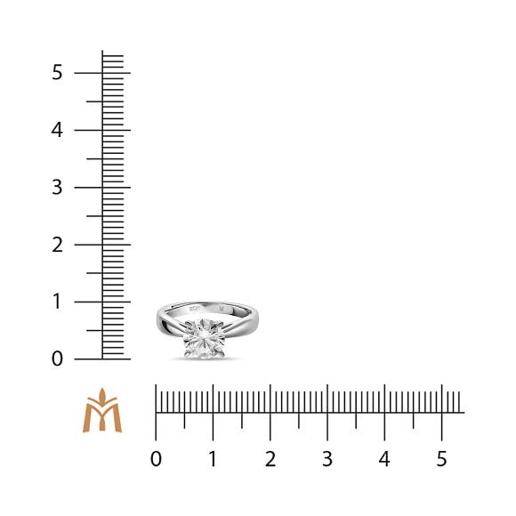 Кольцо с выращенным бриллиантом R01-MLN119-150 - Фото 2