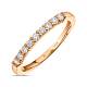 Обручальное кольцо-дорожка из золота с 9 бриллиантами R01-35457 - Фото 2