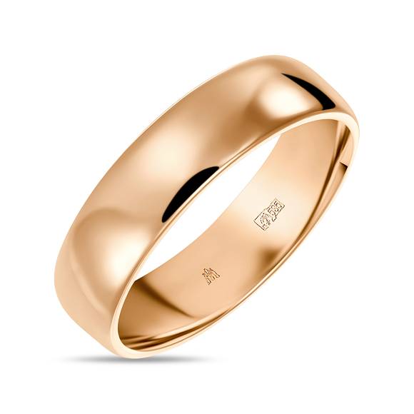 Широкое обручальное кольцо из золота 585 пробы R01-WED-00075 - Фото 1