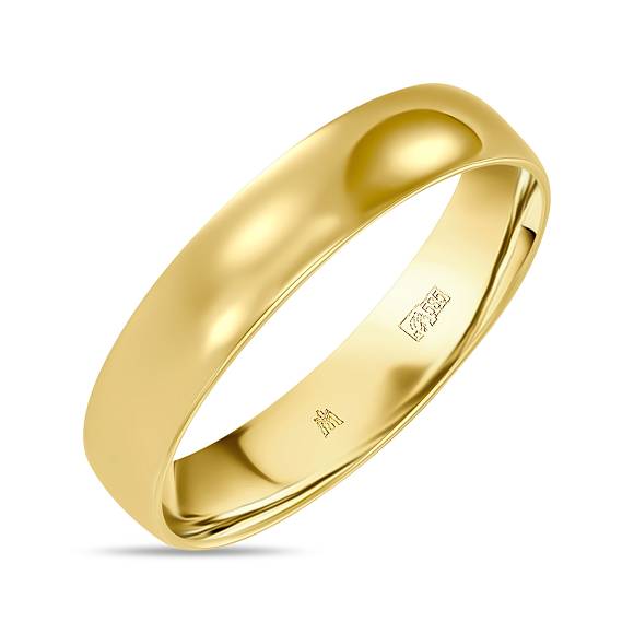 Широкое обручальное кольцо из золота 585 пробы R01-WED-00075 - Фото 3