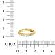 Обручальное кольцо-дорожка из золота с 7 бриллиантами R01-RMS-35677 - Фото 3