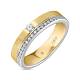 Обручальное кольцо из золота с 16 бриллиантами R01-WED-00031 - Фото 3