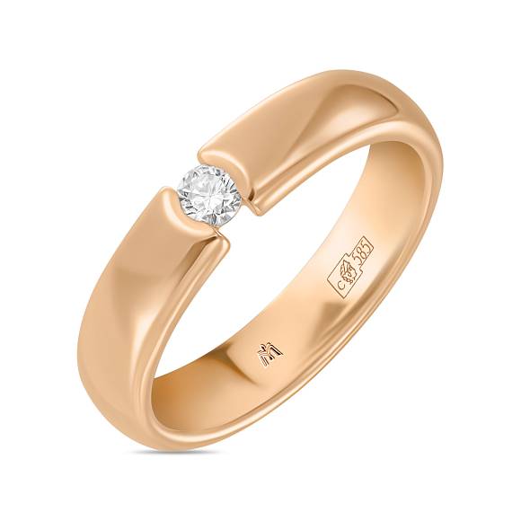 Классическое кольцо «Миллениум» с бриллиантом
