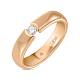 Обручальное золотое кольцо с бриллиантом R01-WED-00038 - Фото 1