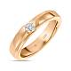 Обручальное кольцо из золота с бриллиантом R01-WED-00053 - Фото 1