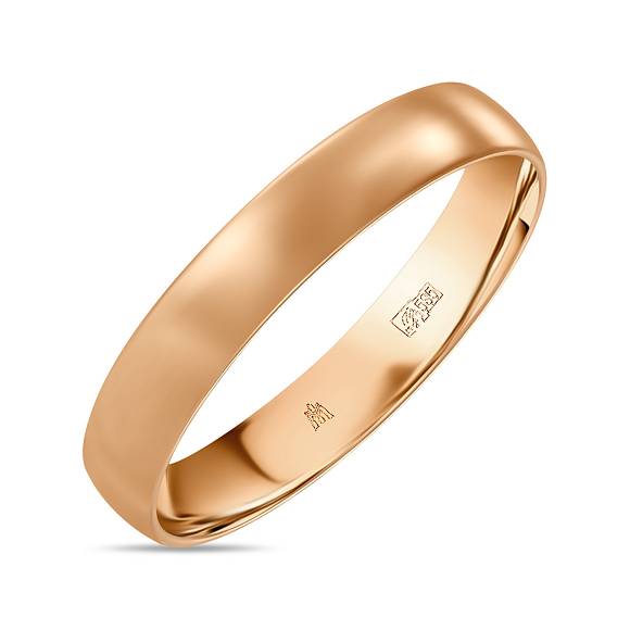 Классическое золотое обручальное кольцо R01-WED-00063 - Фото 1
