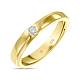 Обручальное кольцо из золота 585 пробы с бриллиантом R01-WED-00069 - Фото 3