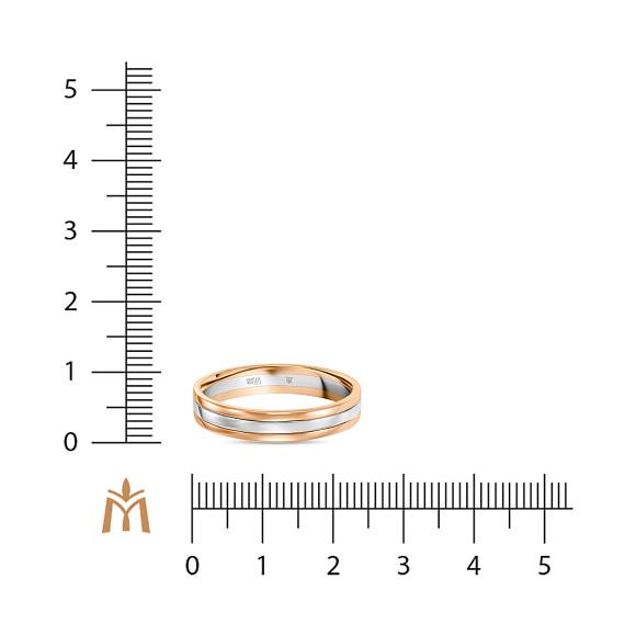 Тройное обручальное кольцо из золота R01-WED-00071 - Фото 4