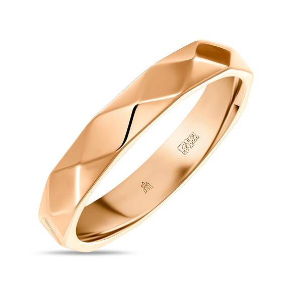 Золотое обручальное кольцо 585 пробы R01-WED-00072 - Фото 1
