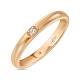Обручальное кольцо из золота с бриллиантом R01-WED-00090 - Фото 1