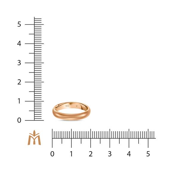Обручальное кольцо из золота классика R01-WED-00091 - Фото 4