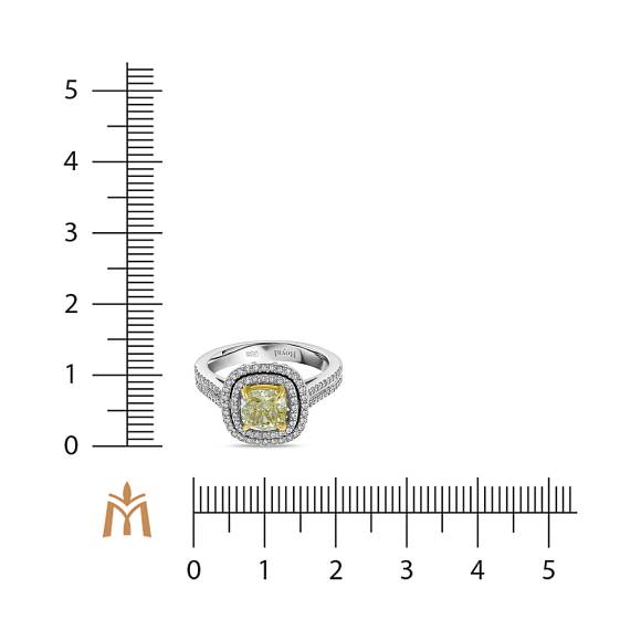 Кольцо с бриллиантами R01-RL398-WY-130 - Фото 2