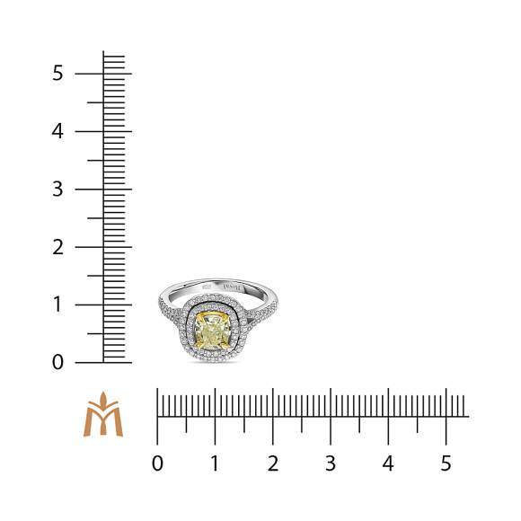 Кольцо с бриллиантами R01-RL395-WY-100 - Фото 2