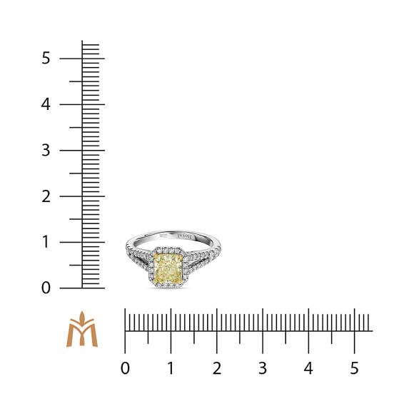 Кольцо с бриллиантами R01-RL423-WY-100 - Фото 4