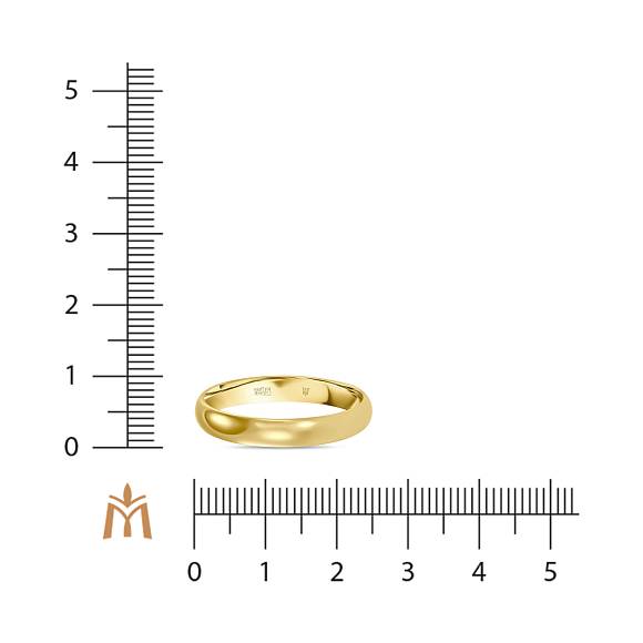 Обручальное кольцо из золота классическое R01-WED-00093 - Фото 4