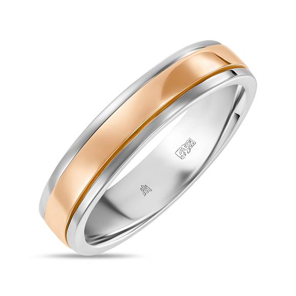 Двойное обручальное кольцо из золота R01-WED-00106 - Фото 1