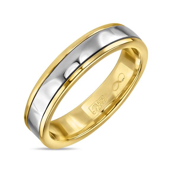 Двойное обручальное кольцо из золота R01-WED-00106 - Фото 2