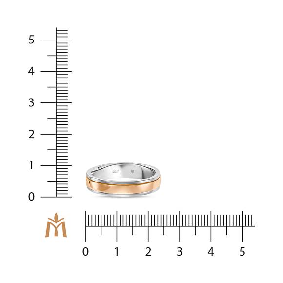 Двойное обручальное кольцо из золота R01-WED-00106 - Фото 3