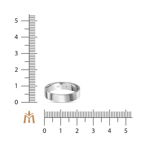 Плоское обручальное кольцо из золота 585 пробы R01-WED-00161 - Фото 3