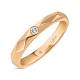 Обручальное кольцо из золота с бриллиантом R01-WED-34098 - Фото 1