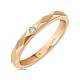 Обручальное кольцо из золота с бриллиантом R01-WED-34140 - Фото 1