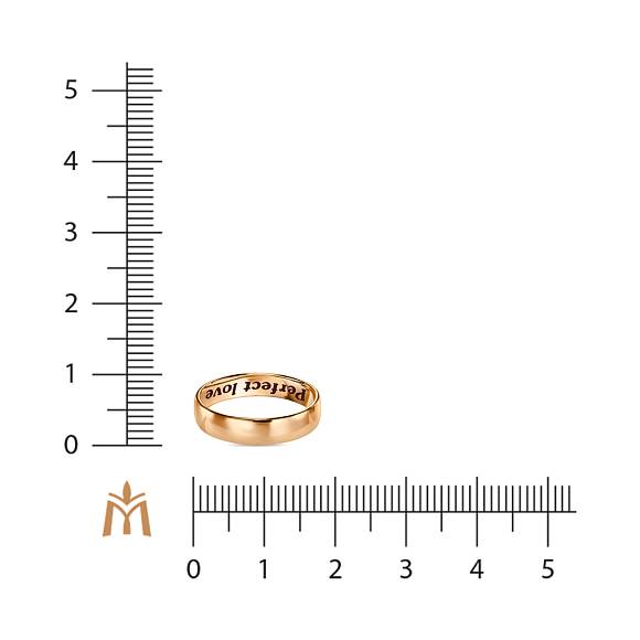 Обручальное кольцо из золота 585 пробы с эмалью R01-WED-59359 - Фото 4