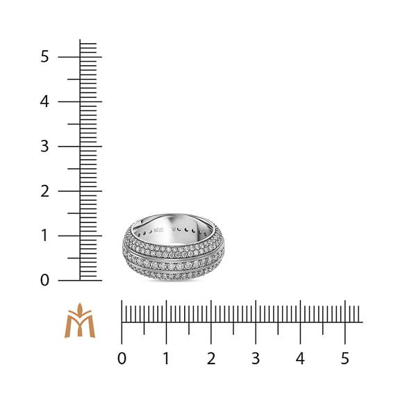 Кольцо с бриллиантами R4208-R999-102001120 - Фото 2