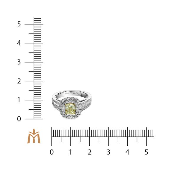 Кольцо с бриллиантами R01-RL424-WY-100 - Фото 2