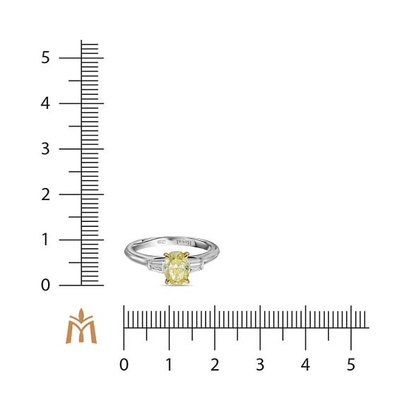 Кольцо с бриллиантами R01-RL425-WY-100 - Фото 2