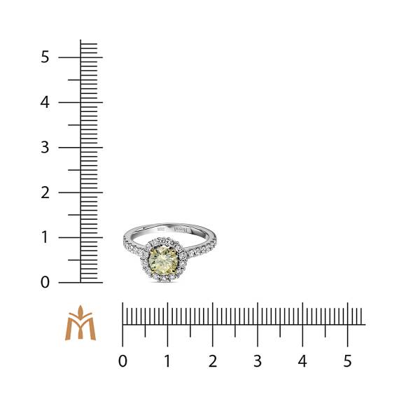 Кольцо с бриллиантами R01-RL435-WY-080 - Фото 2