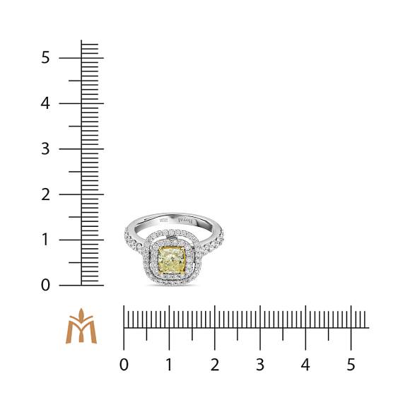 Кольцо с бриллиантами R01-RL452-WY-100 - Фото 2