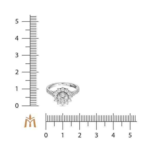 Кольцо с бриллиантами R01-100-35518 - Фото 2
