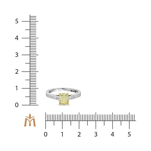 Кольцо с бриллиантами R01-RL422-WY-130 - Фото 2