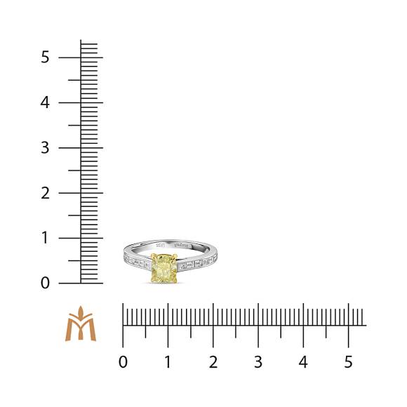 Кольцо с бриллиантами R01-RL441-WY-100 - Фото 2