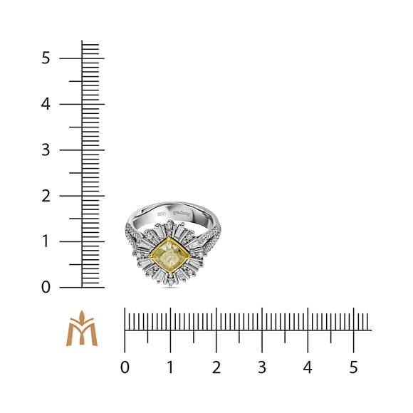 Кольцо с бриллиантами R01-RL442-WY-120 - Фото 3