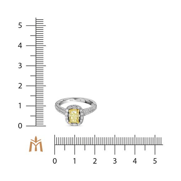 Кольцо с бриллиантами R01-RL446-WY-100 - Фото 4