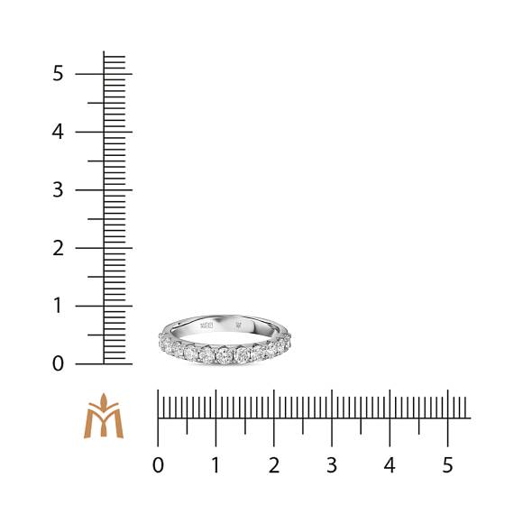 Кольцо с выращенным бриллиантом R127-MLN-0063 - Фото 2