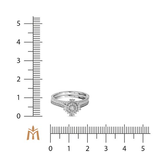 Кольцо с выращенным бриллиантом R178-MLN-0075 - Фото 4