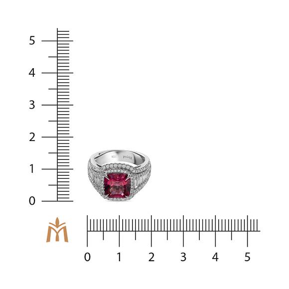 Кольцо с бриллиантами и рубеллитом R4192-SA2536R-400 - Фото 2