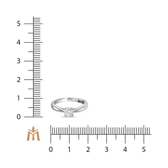 Кольцо с выращенным бриллиантом R01-MLN119-050 - Фото 3