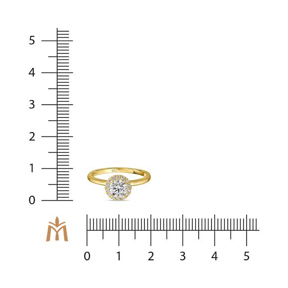 Кольцо с бриллиантами R01-SBL0117-060-G2 - Фото 3