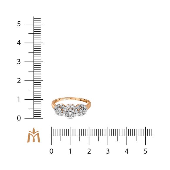 Кольцо с бриллиантами R01-PL-33735 - Фото 3