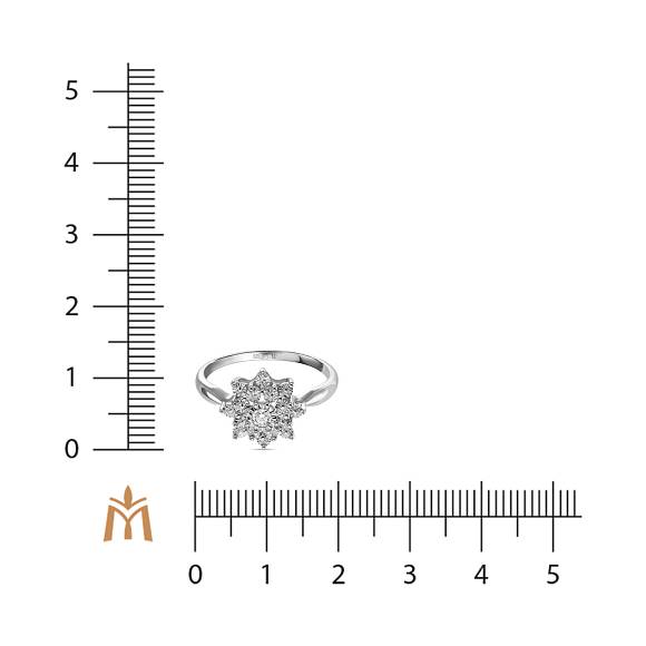 Золотое кольцо с бриллиантами R01-PL-33739 - Фото 3