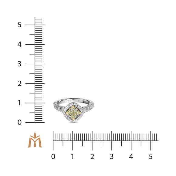 Кольцо с бриллиантами R01-RL464-WY-090 - Фото 4