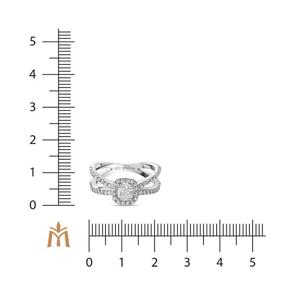 Кольцо с бриллиантами R01-RL522-W-070-1 - Фото 2